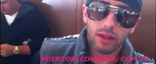 Yandel en el making of del video “No dejes que se apague