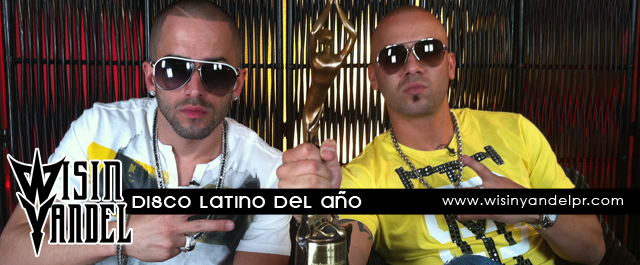 WISIN Y YANDEL RECIBEN DISCO LATINO DEL AÑO