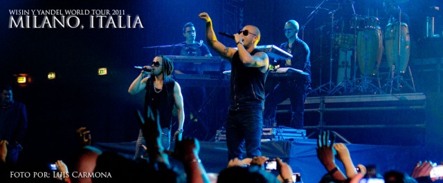 FOTOS DE WISIN Y YANDEL EN MILANO, ITALIA