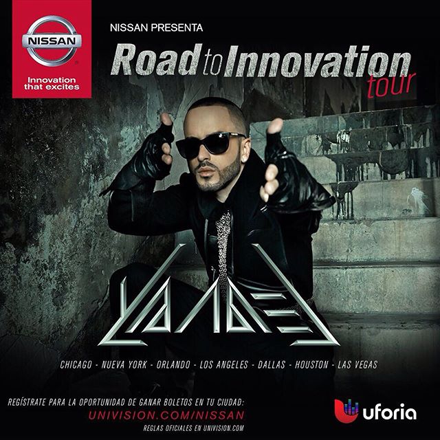 • #Nissan + Yandel= Innovación musical. No te pierdas  mi gira de conciertos por 7 ciudades de EEUU. Accede al link en mi bio para la oportunidad de ganar entradas.