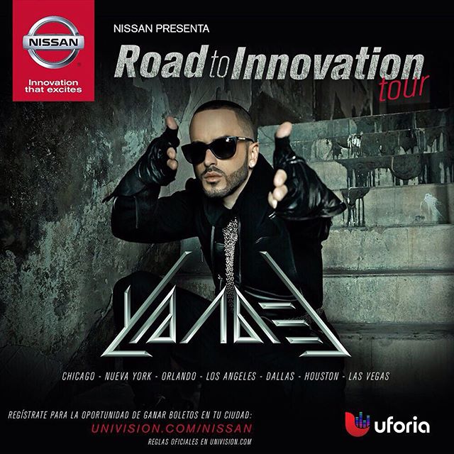 • #Nissan + Yandel= Innovación musical. No tepierdas mi gira de conciertos. www.univision.com/nissan @NissanEspanol
